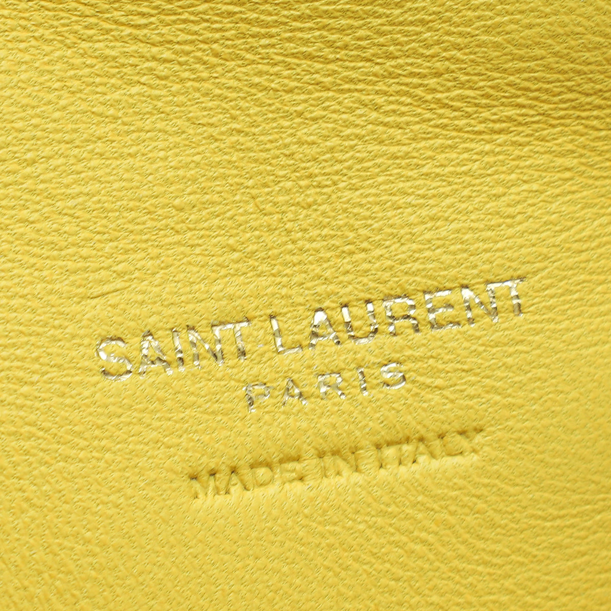 YSL Yellow Puffer Small Pouch