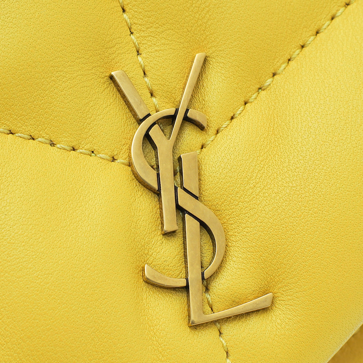 YSL Yellow Puffer Small Pouch