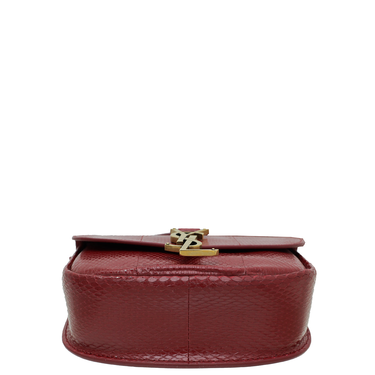 YSL Red Python Kaia Small Satchel Bag