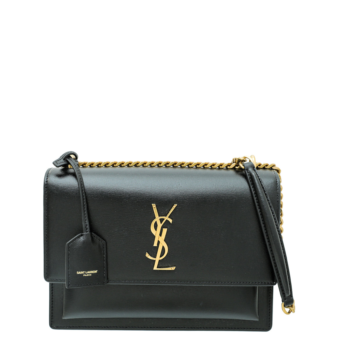 YSL Black Sunset Medium Bag