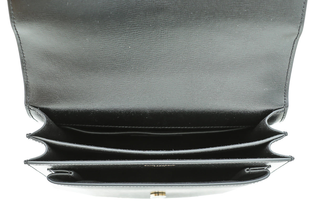 YSL Black Sunset Medium Bag