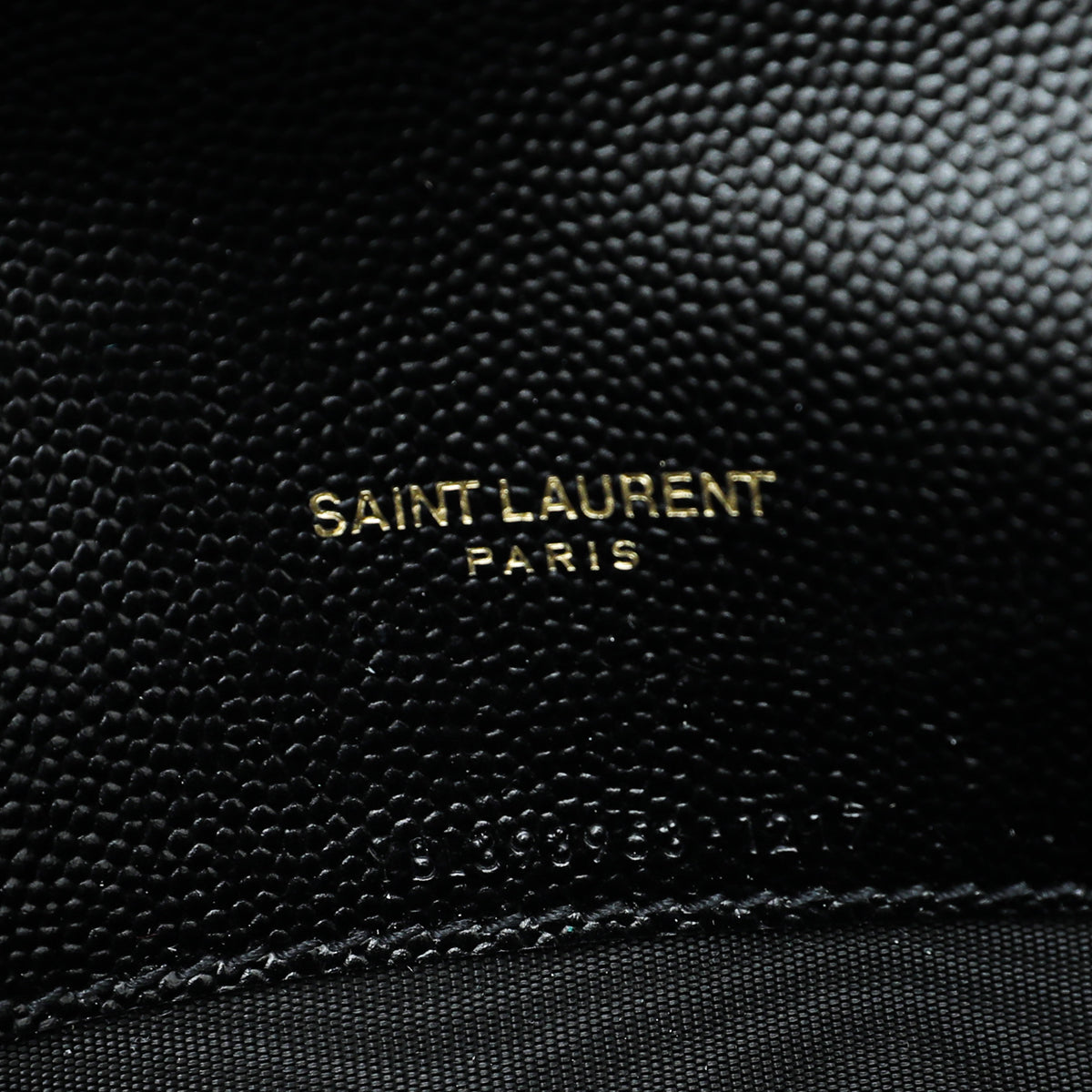 YSL Black Cassandre Envelope Chain Wallet