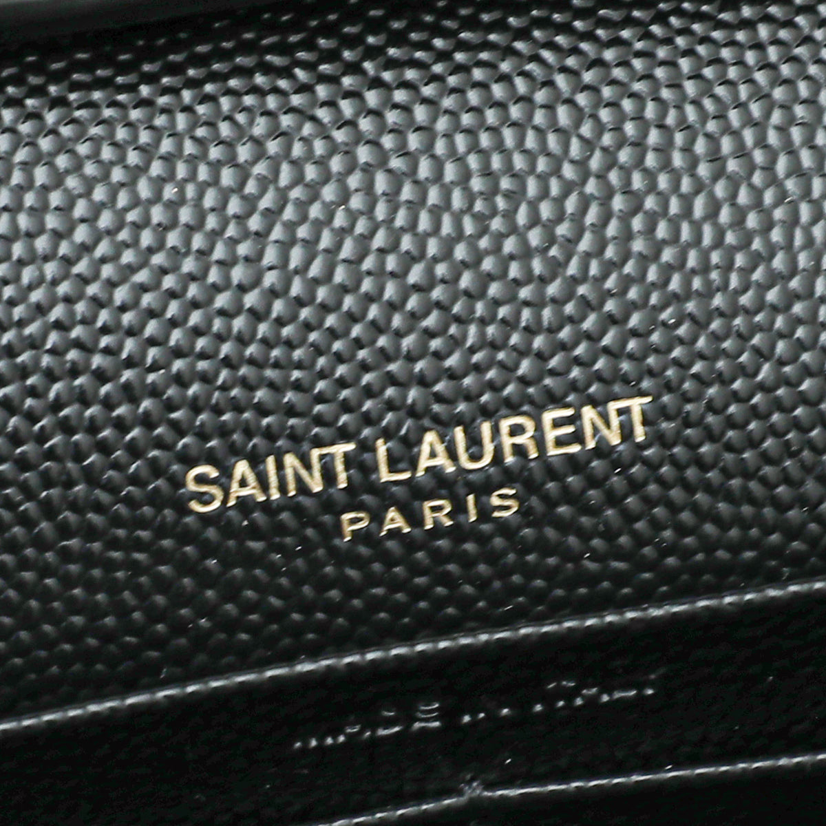 YSL Black Cssandre Chain Wallet