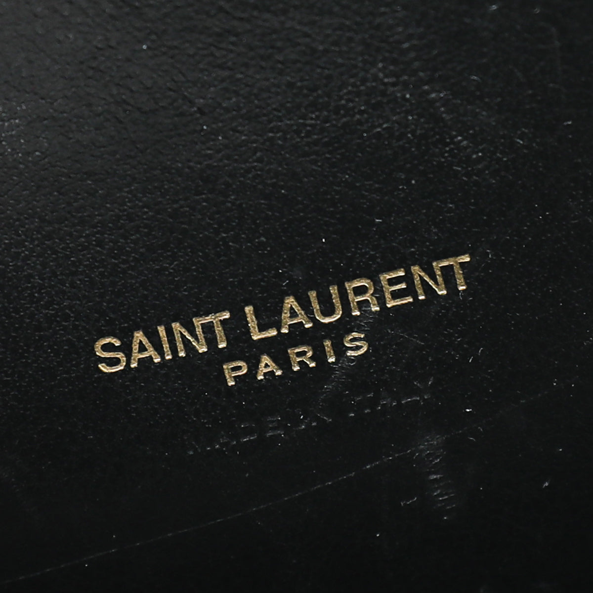 YSL Black Baby Croc Embossed Sac De Jour Bag