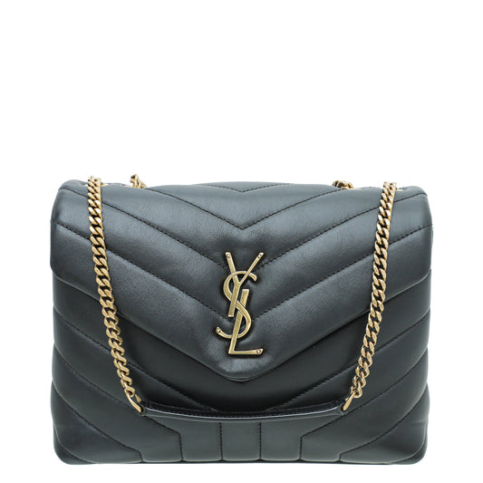 YSL Black Loulou Small Chain Bag