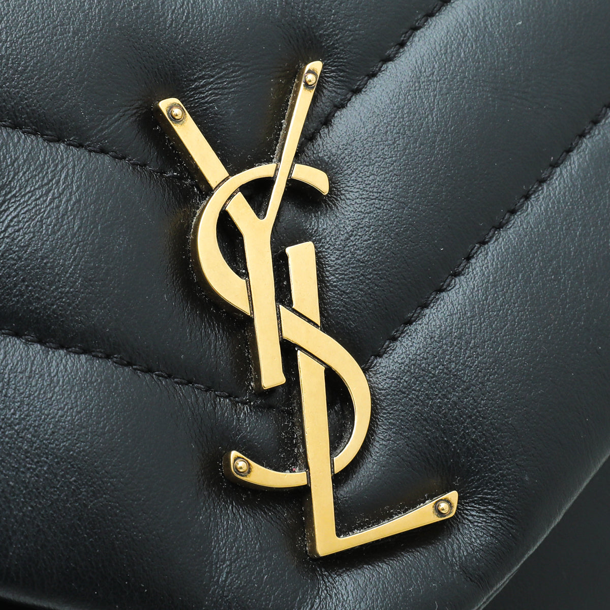 YSL Black Loulou Small Chain Bag