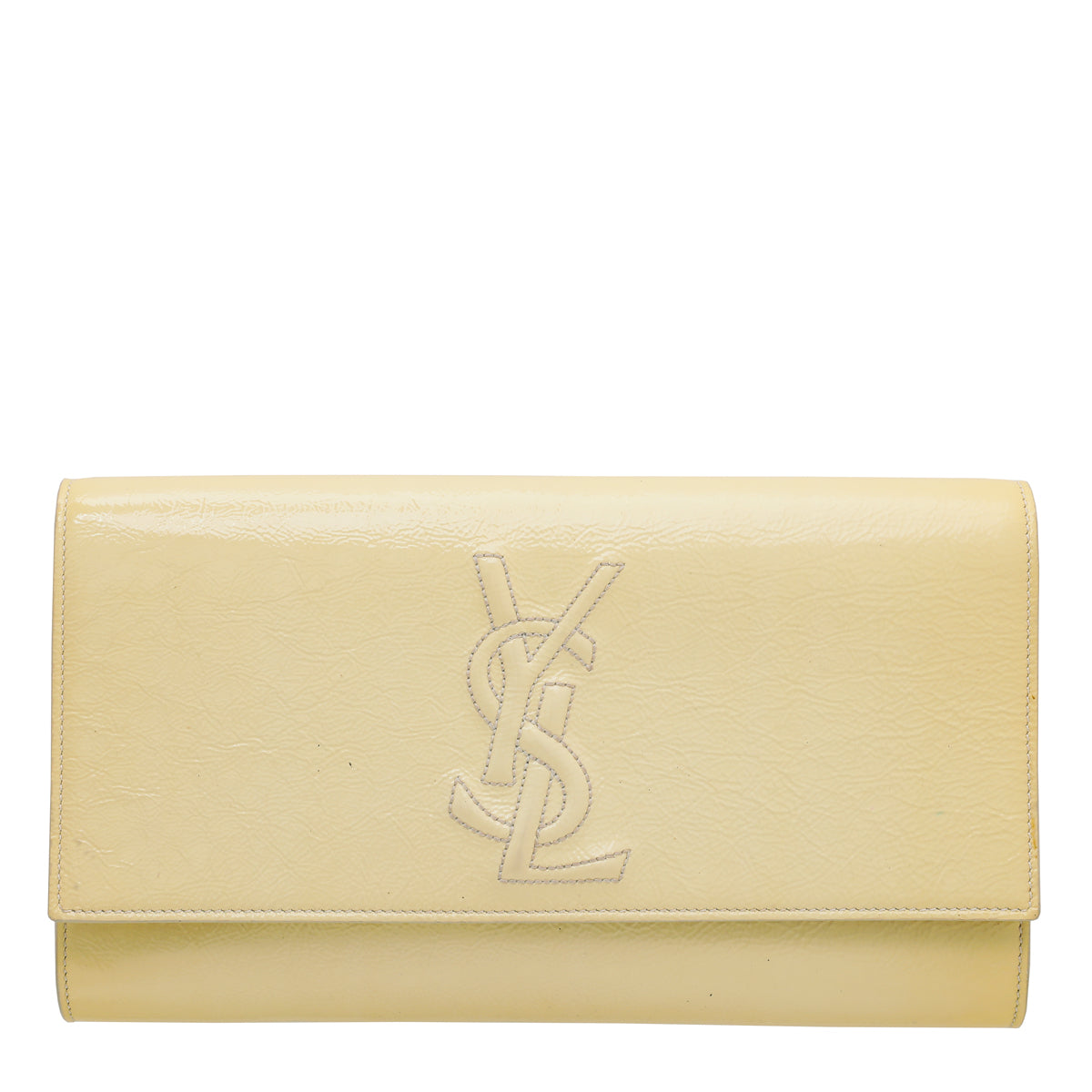 YSL Light Yellow Belle De Jour Clutch