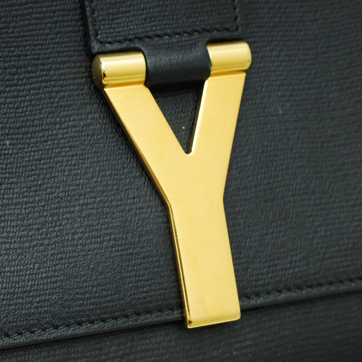 YSL Black Y Ligne Clutch