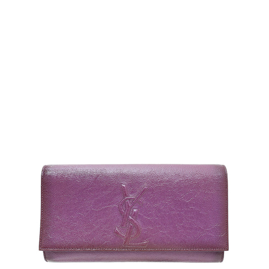 YSL Violet Belle De Jour Clutch