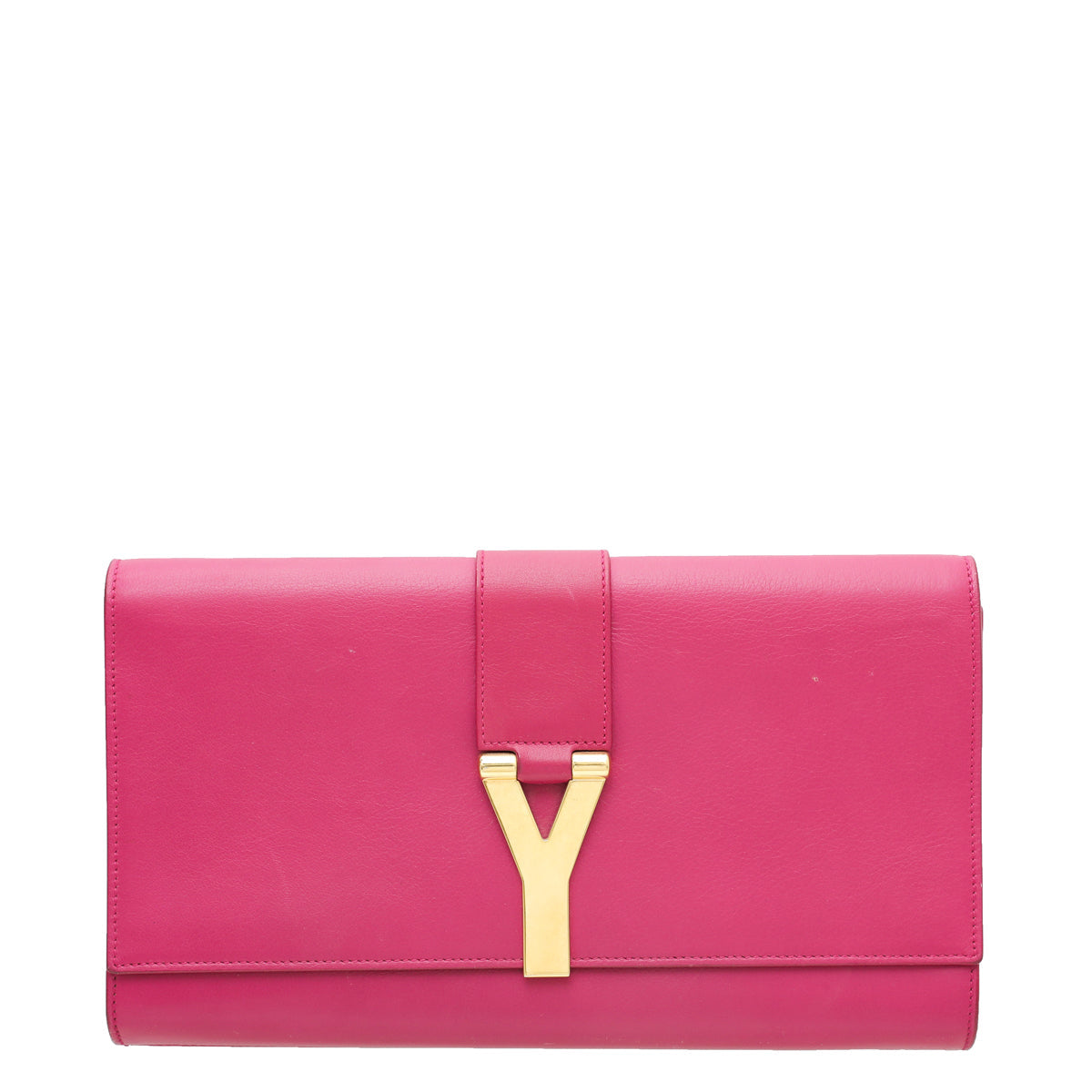 YSL Fuchsia Y-Ligne Clutch