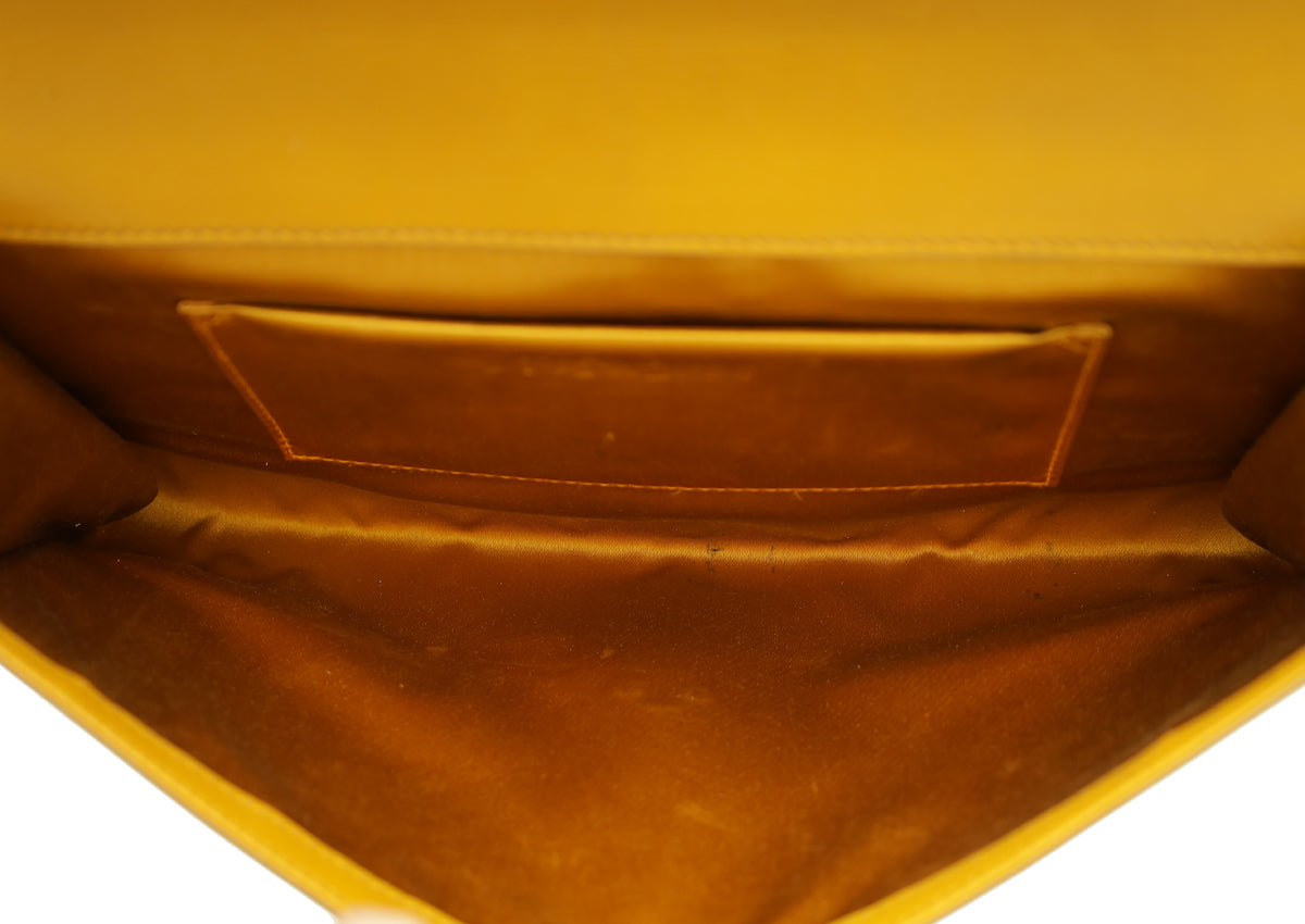 YSL Mustard Belle De Jour Clutch