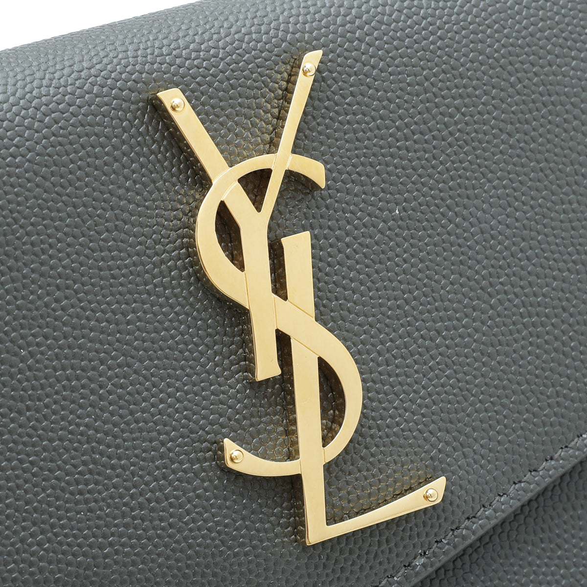 YSL Asphalt Grey Uptown Pouch