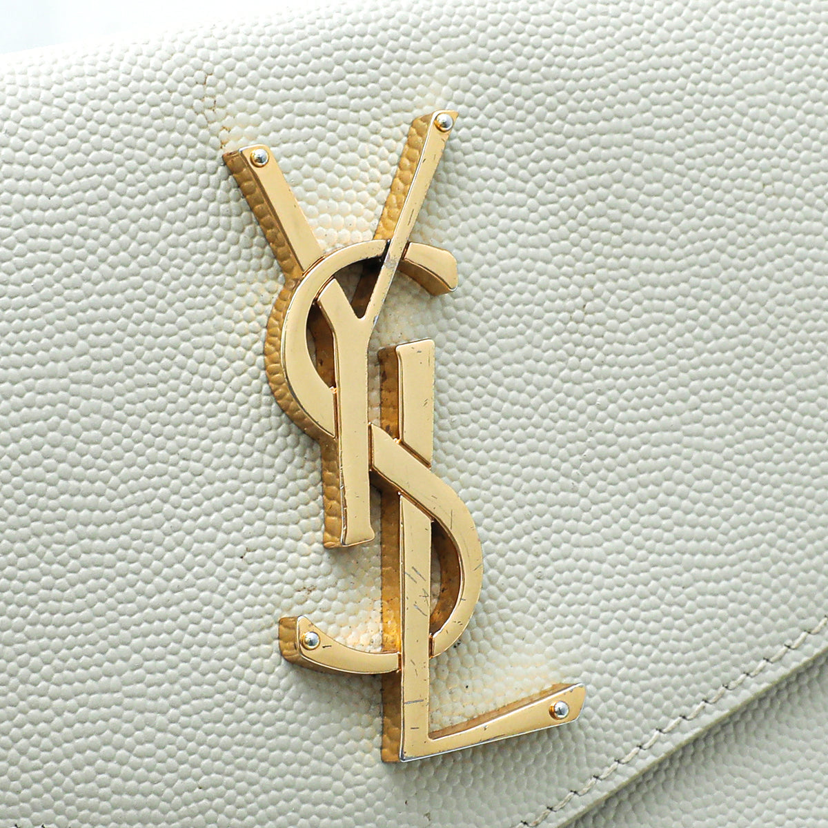 YSL Blanc Vintage Uptown Pouch