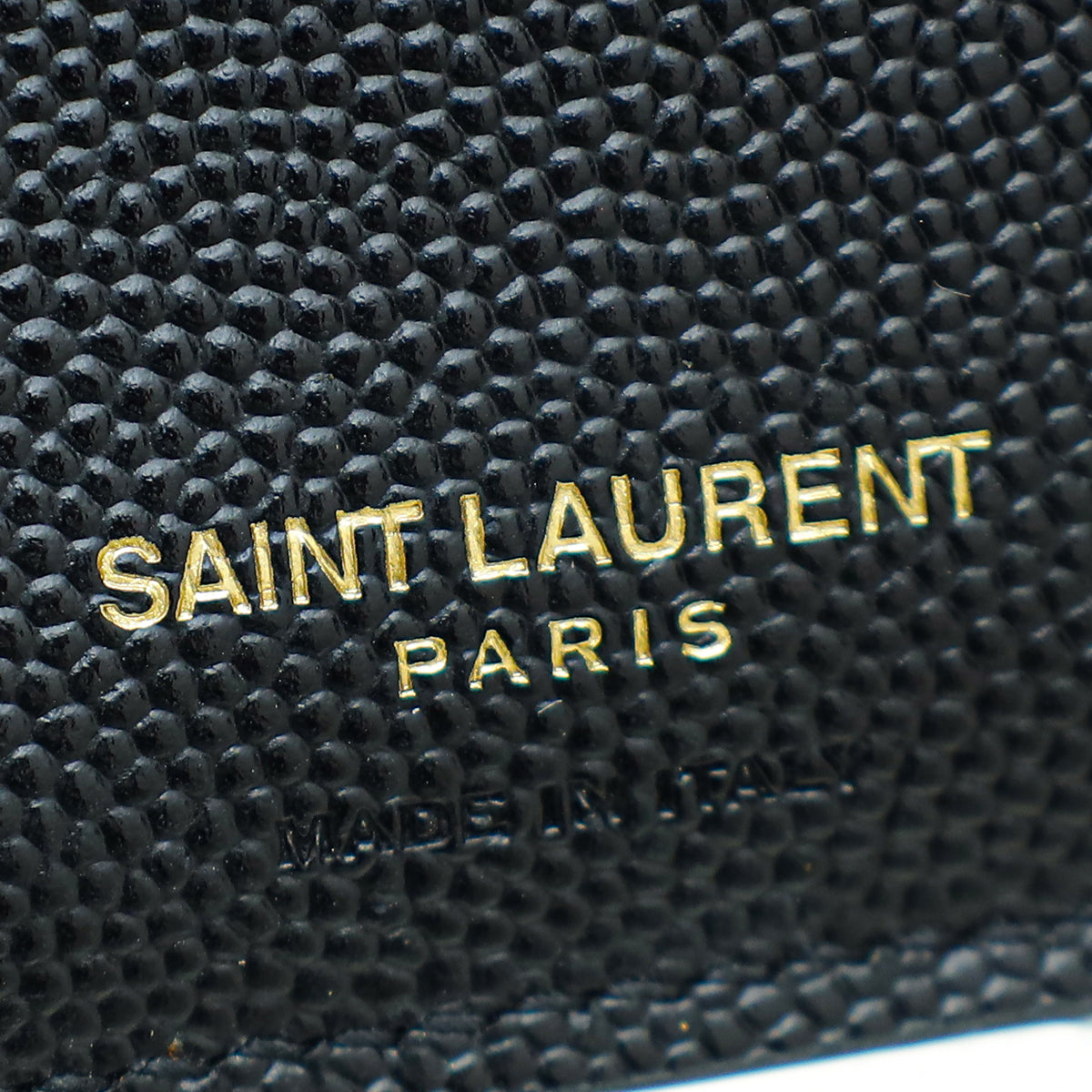 YSL Black Cassandre Matelasse Zipped Bifold Wallet