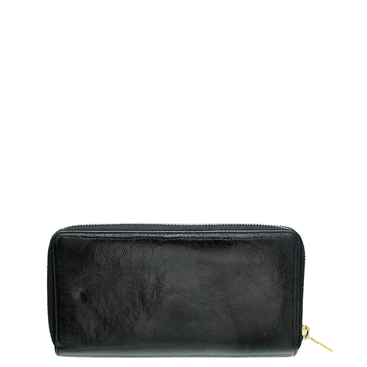 YSL Black Monogram Zip Around Wallet