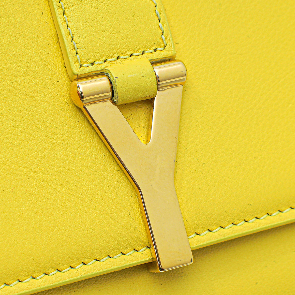 YSL Yellow Y Line Continental Wallet