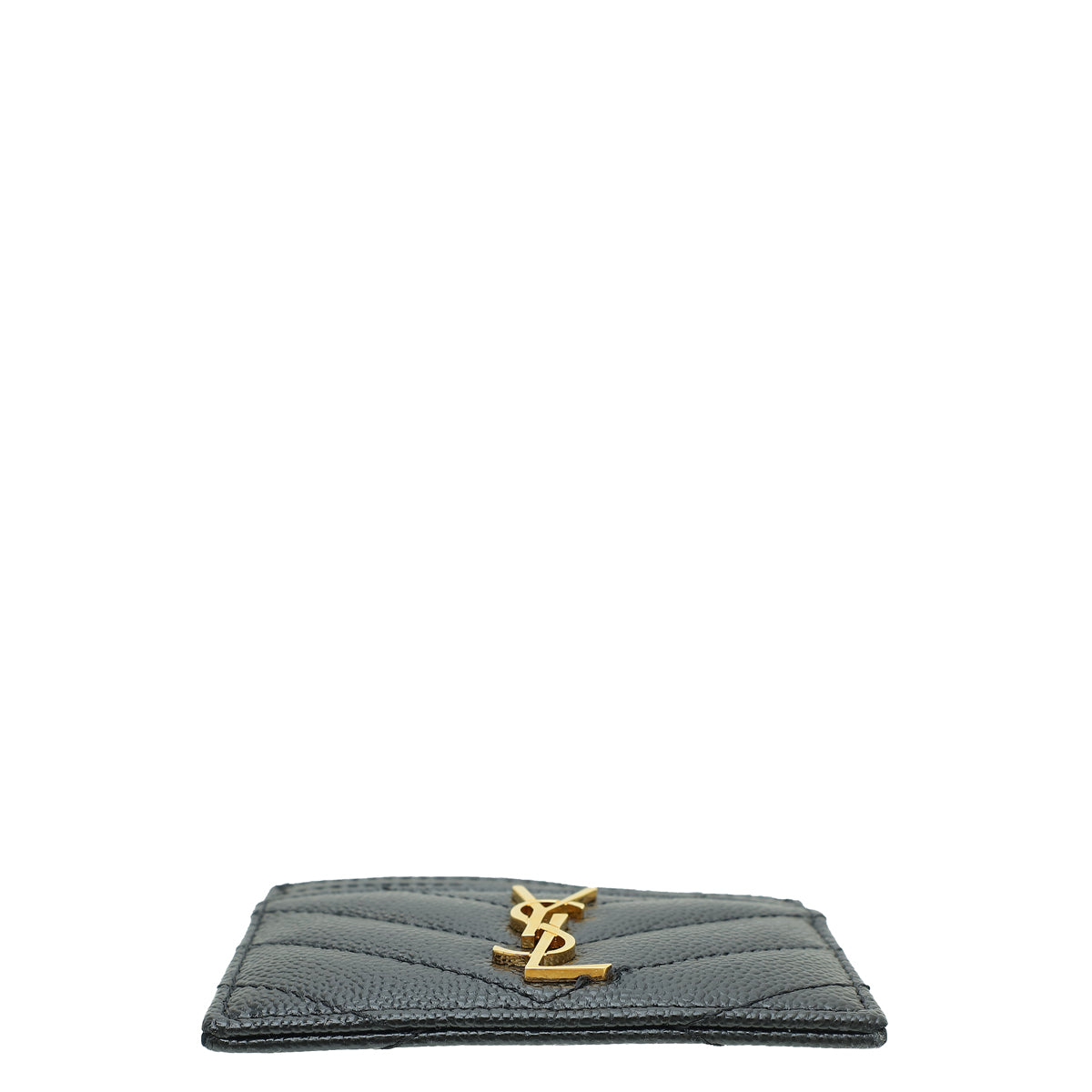 YSL Black Cassandra Monogram Card Holder