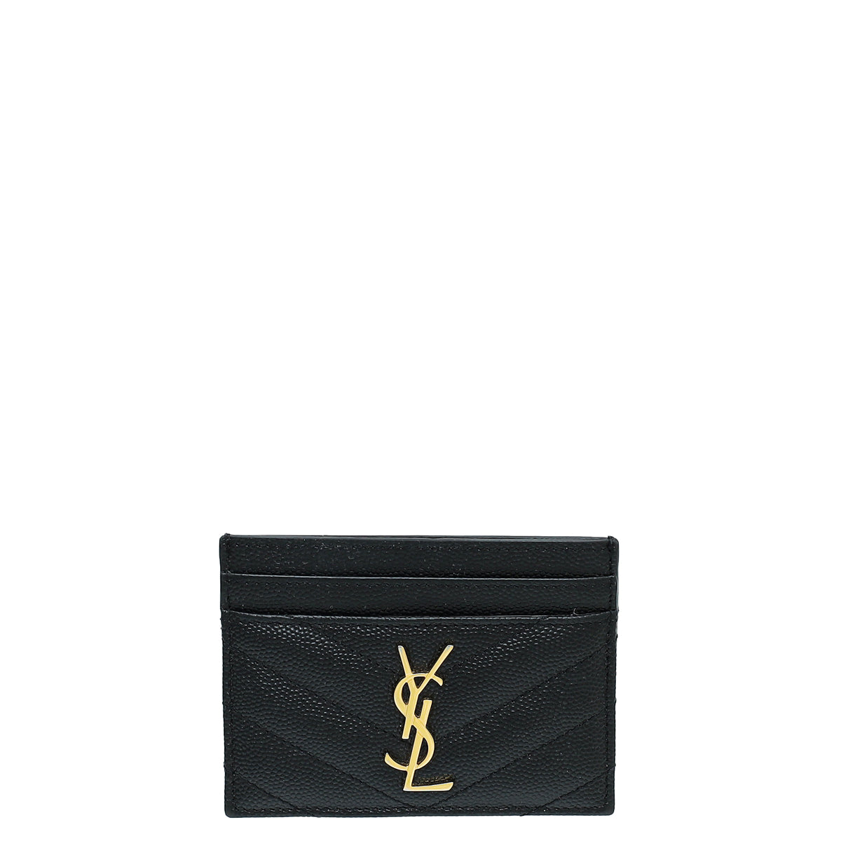 YSL Black Monogram Cassandre Card Case