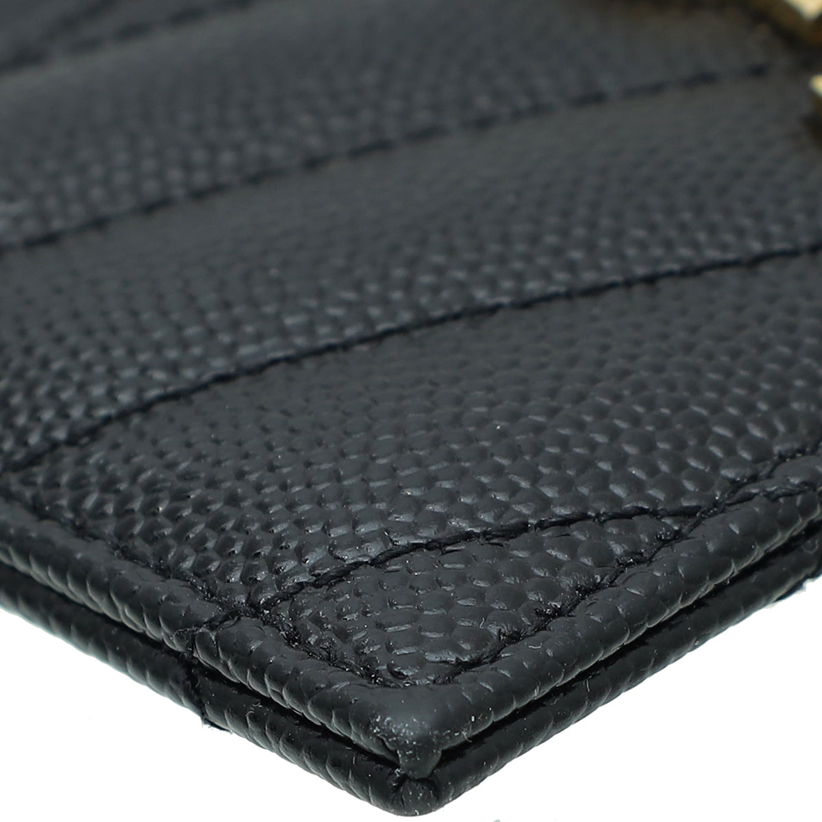 YSL Black Monogram Cassandre Card Case