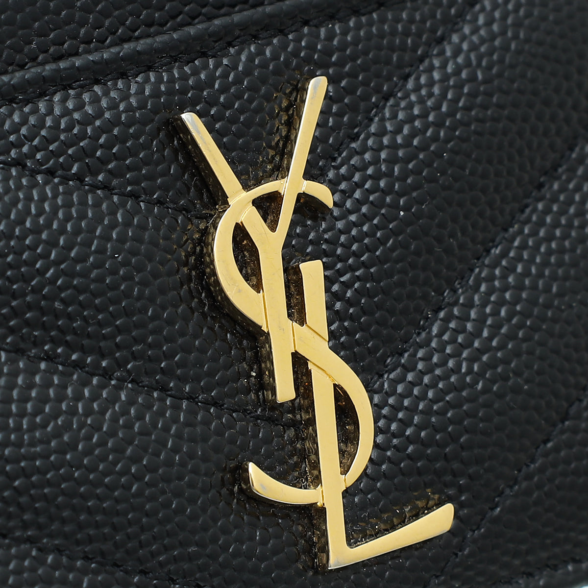 YSL Black Monogram Cassandre Card Case