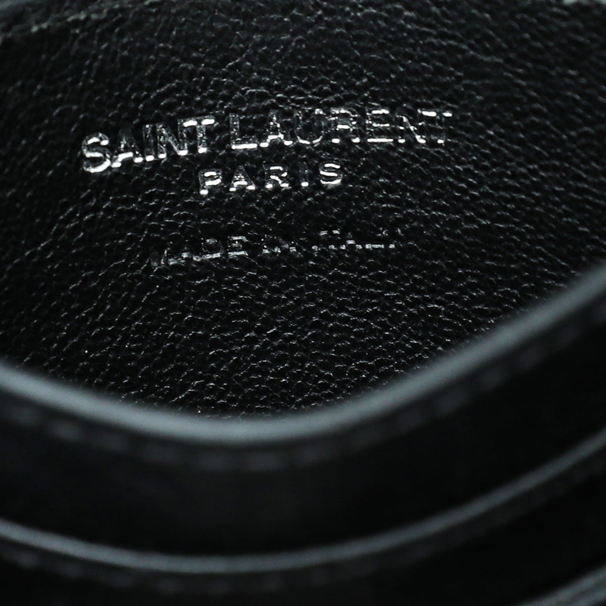 YSL So Black Monogram Card Holder