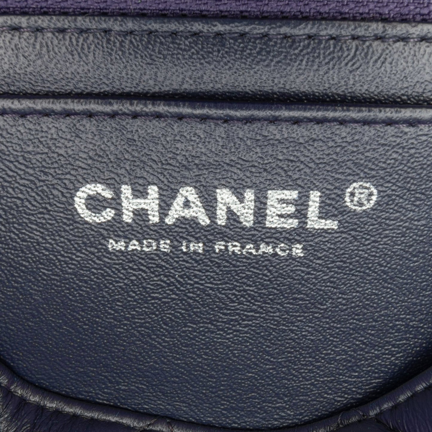 Chanel Classic Single Flap Mini Rectangular Blue Lambskin Gold