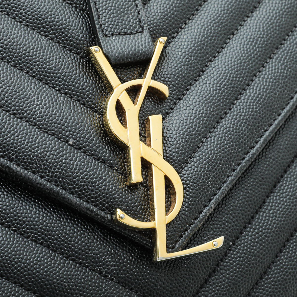 YSL Black Monogram Satchel Large Bag