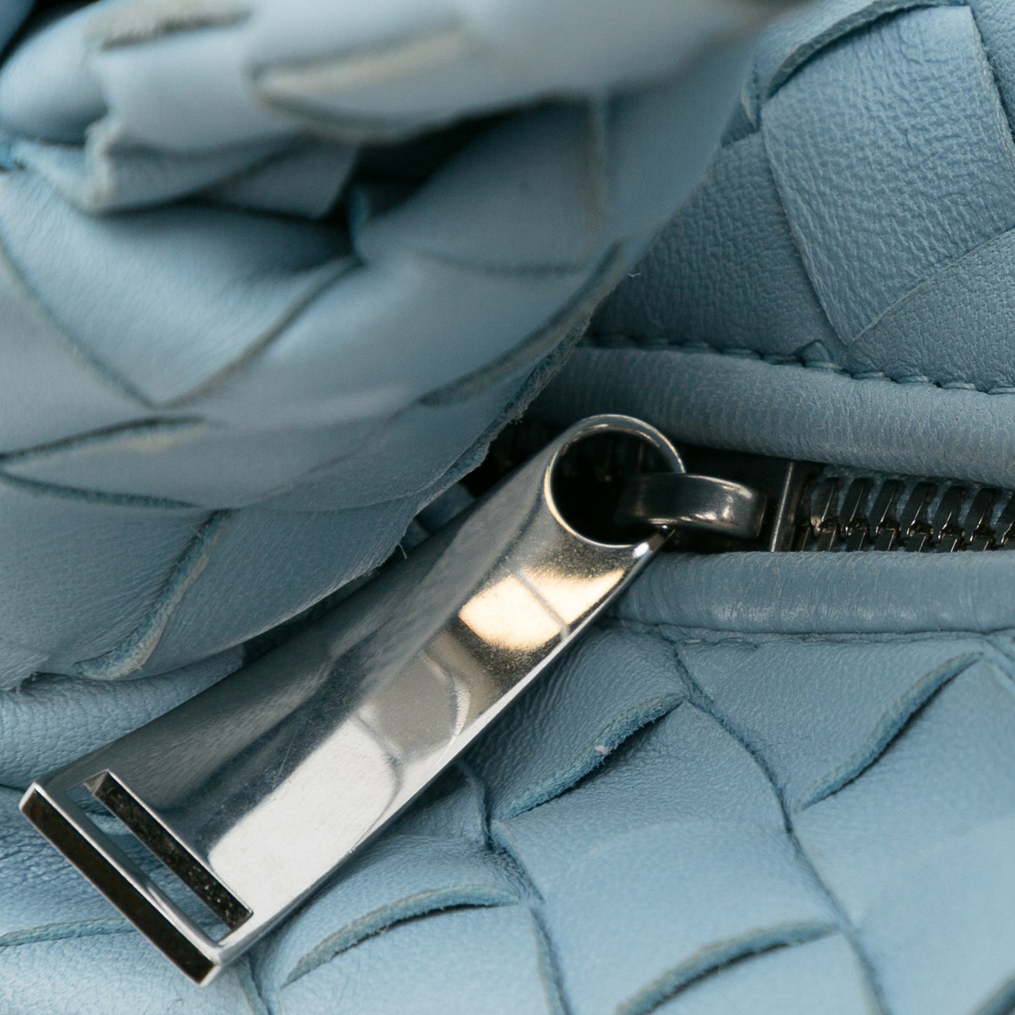 Bottega Veneta Jodie Mini Blue Intrecciato