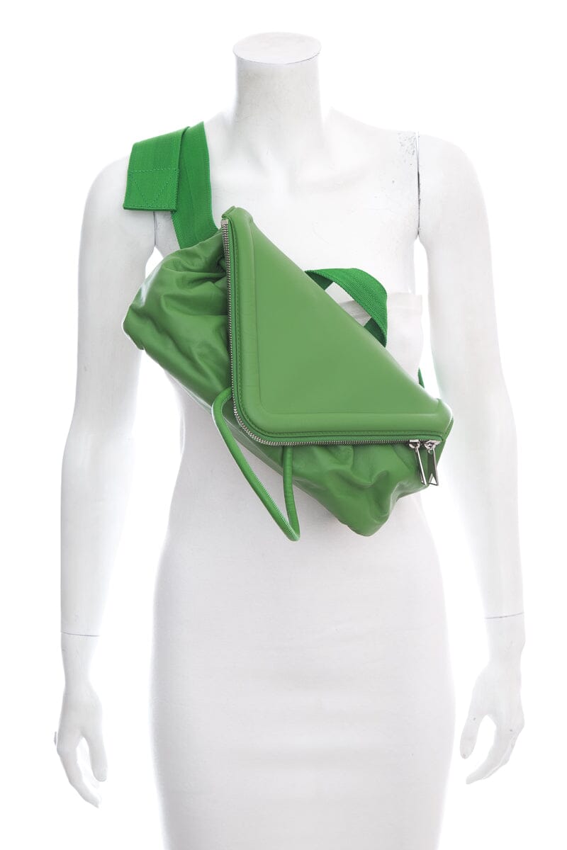 Bottega Veneta Green Beak Triangle Belt Bag