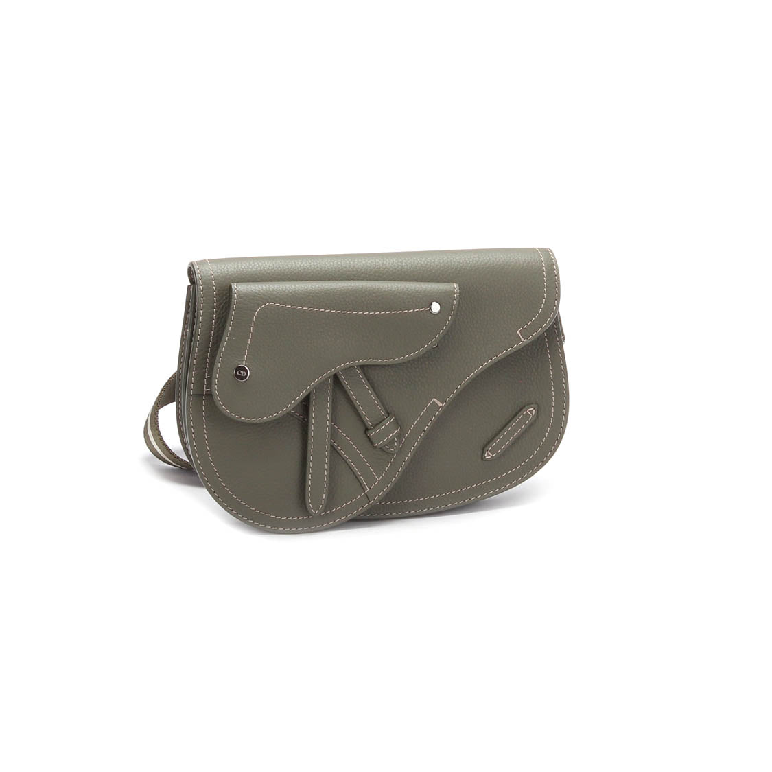 Leather Saddle Crossbody Bag