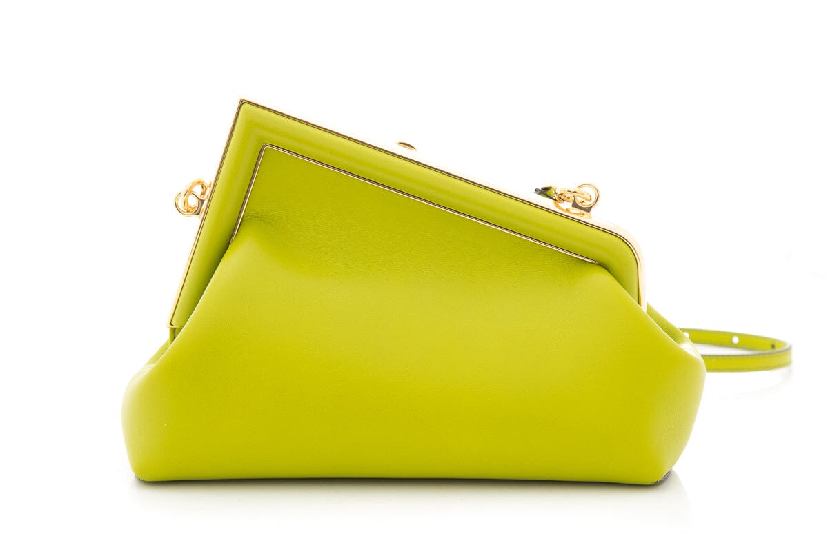 Fendi Lime First Midi Handbag (Small)