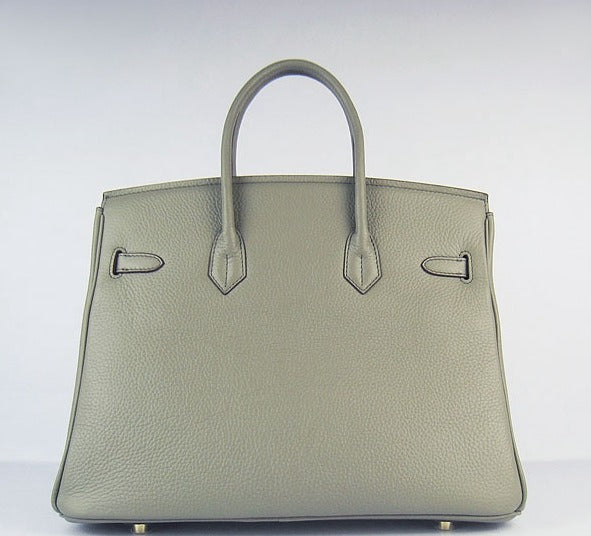 Hermes Birkin 35cm Togo Leather Handbags Dark Grey Golden