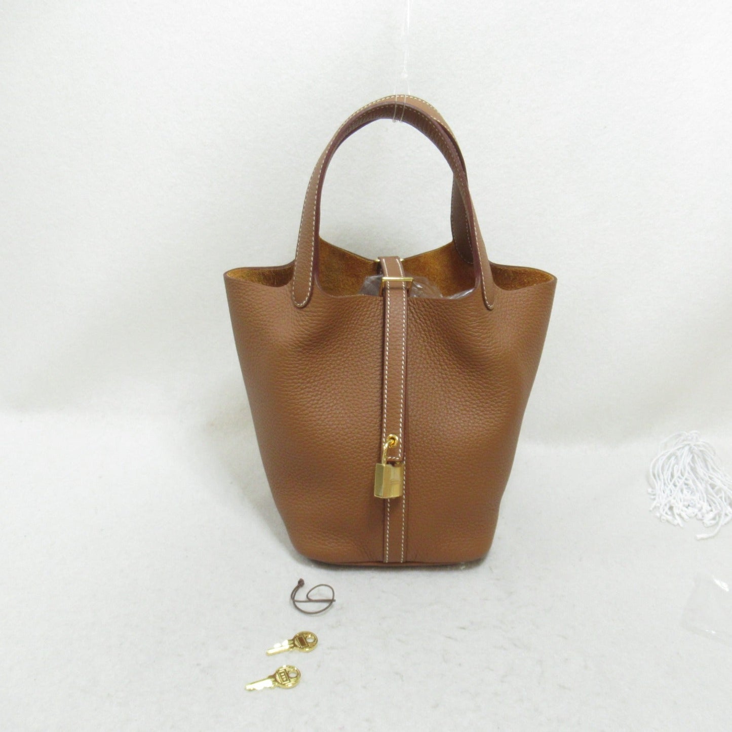 Hermes Picotin Lock PM G Handbag Handbag Handbag Leather Togo  Brown 056289CC