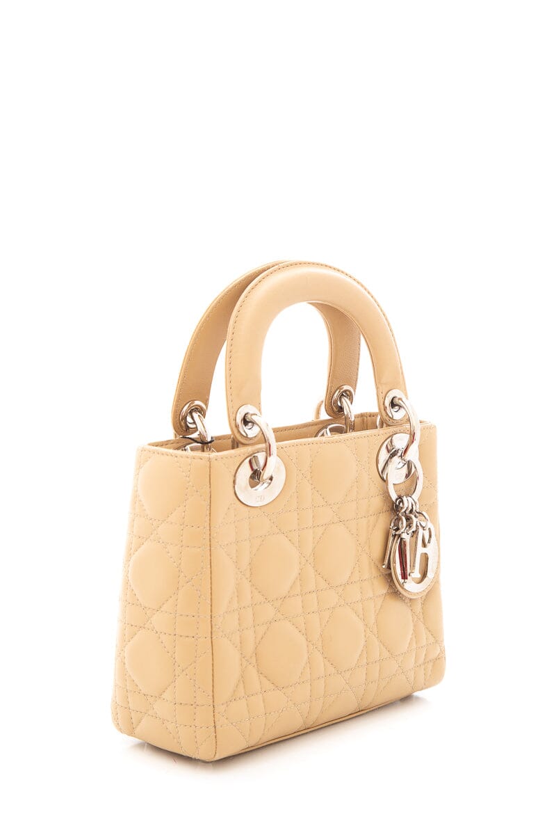 Dior Beige Mini Lady Dior Handbag