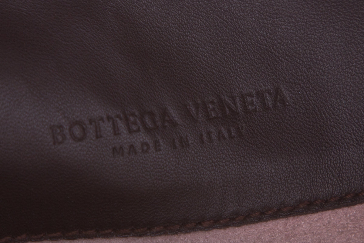 Bottega Veneta Brown Braided Triple Chain Hobo