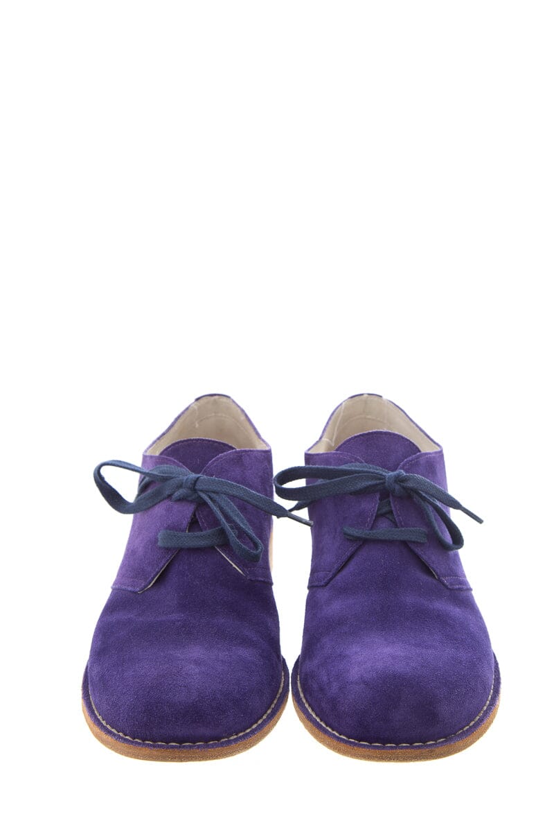 Bottega Veneta Purple Suede Oxford SZ 36.5