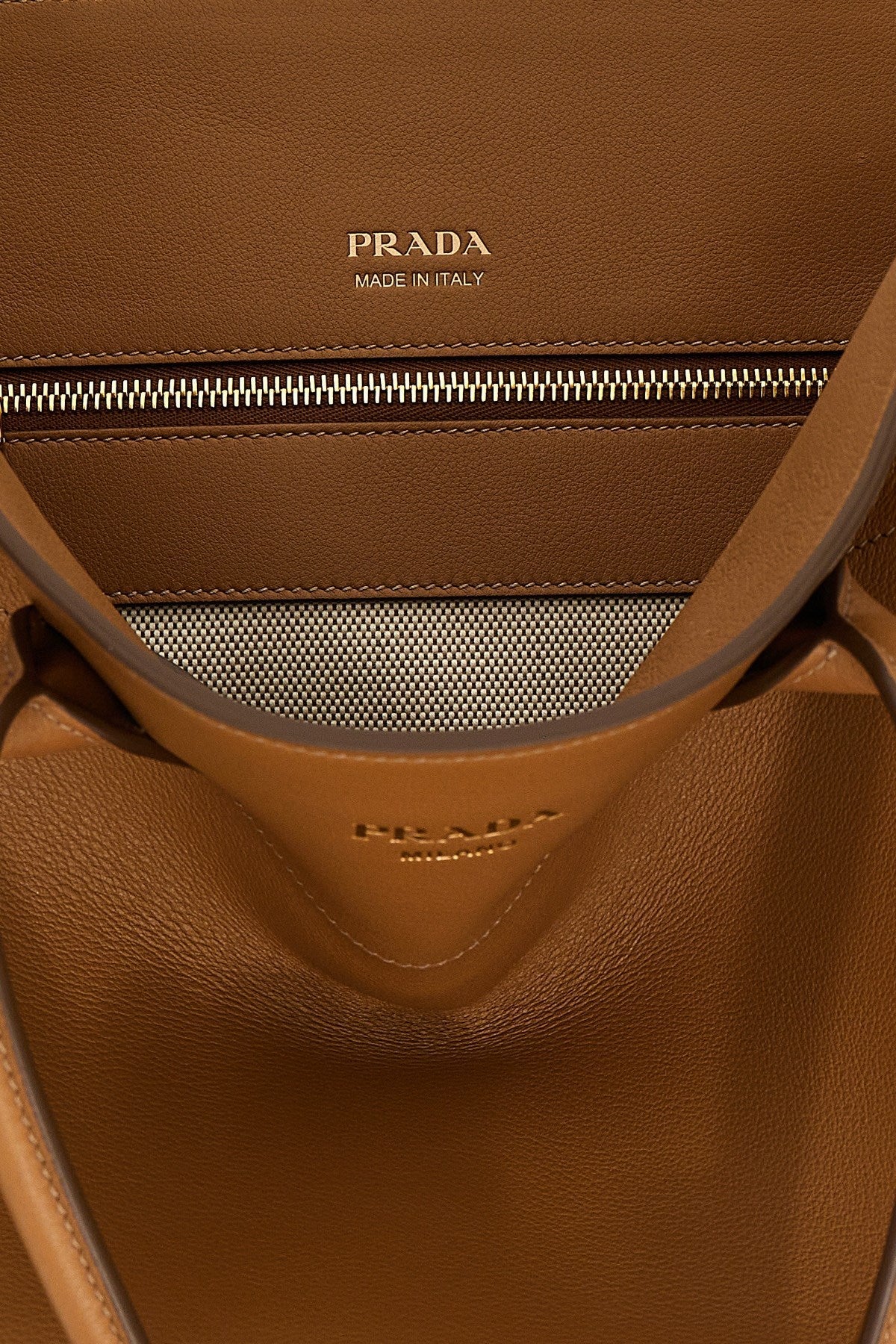 Prada Women Big Leather Shopping Bag