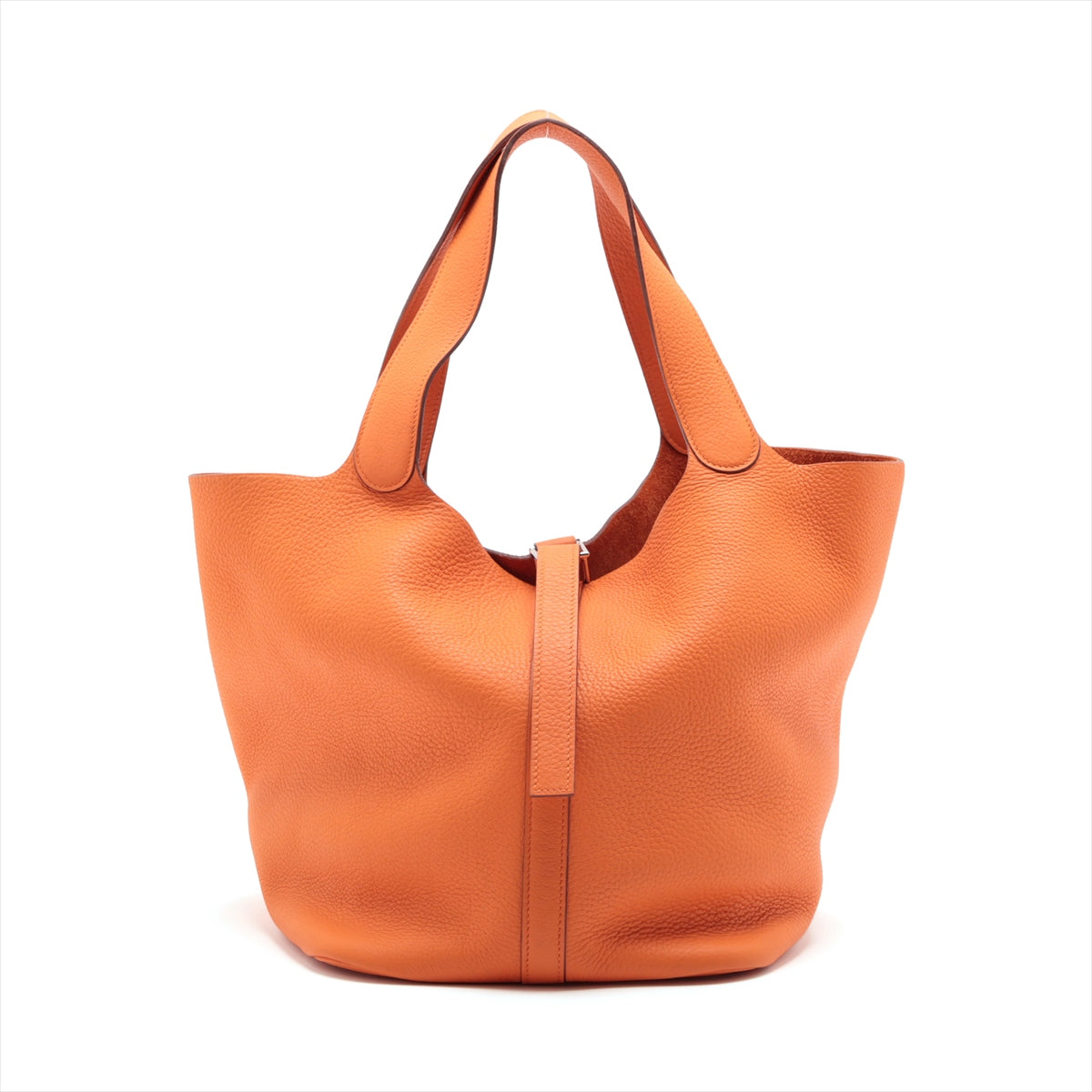 HERMES Picotin GM in Togo Orange 2005 Ladies