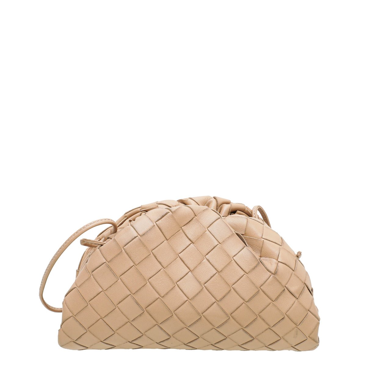 Bottega Veneta Almond Intrecciato Mini Pouch Bag