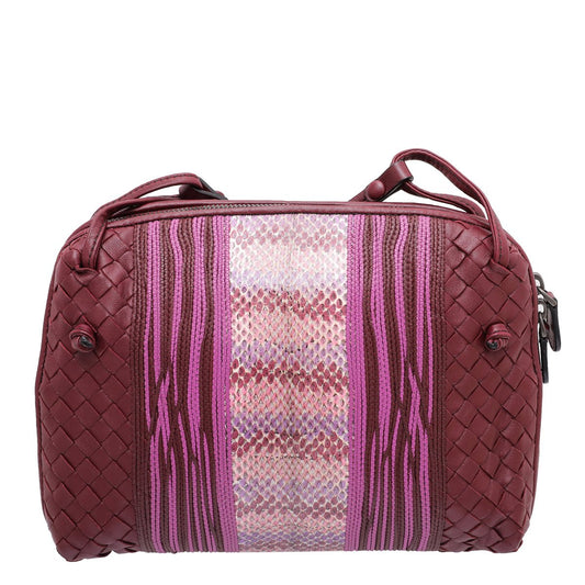 Bottega Veneta Bicolor Intrecciato Nodini Crossbody Bag