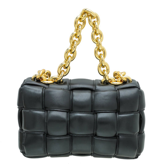 Bottega Veneta Black Cassette Chain Bag