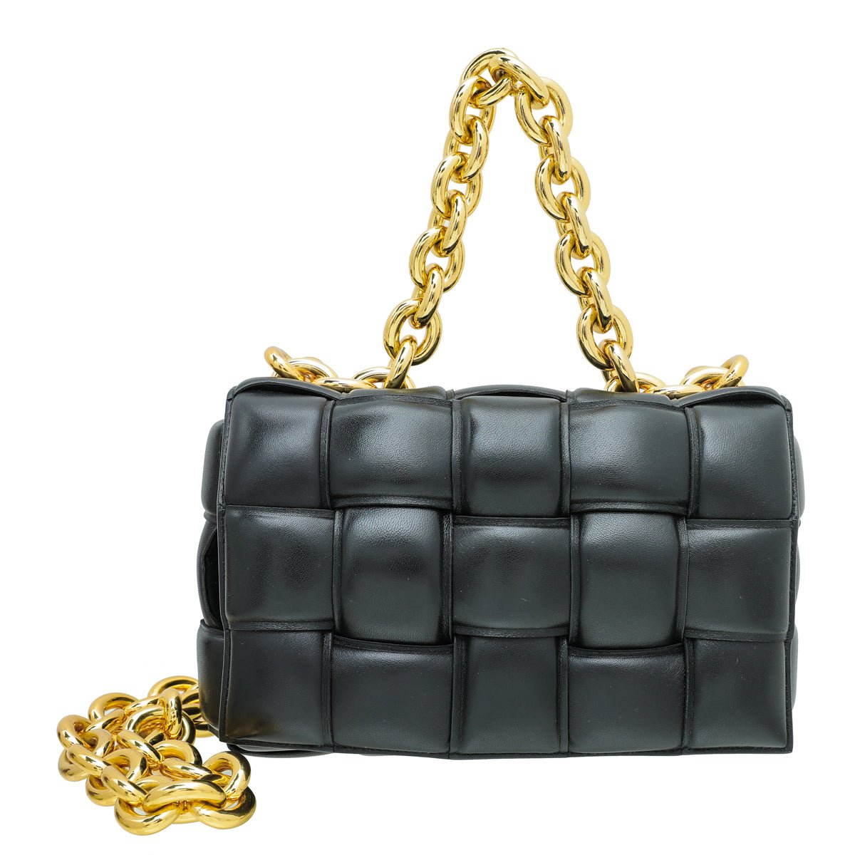 Bottega Veneta Black Cassette Chain Bag