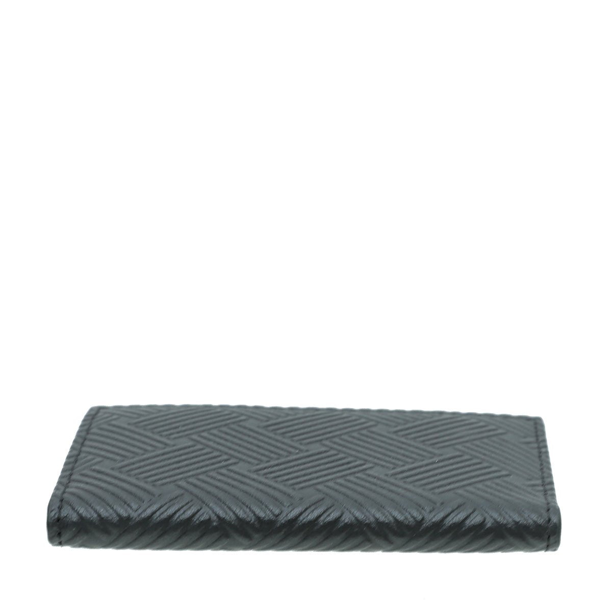 Bottega Veneta Black Embossed Card Holder