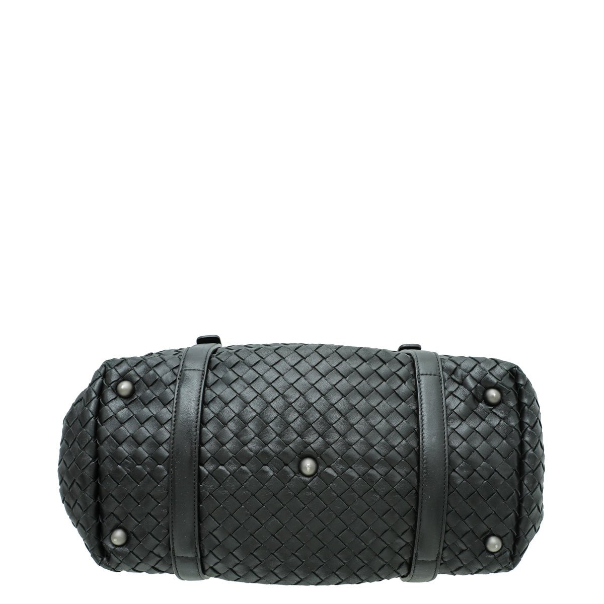 Bottega Veneta Black Intrecciato Duffle Small Bag