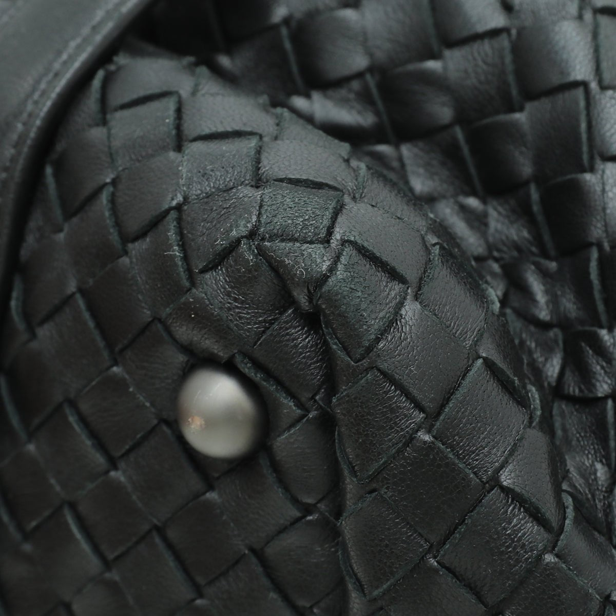 Bottega Veneta Black Intrecciato Duffle Small Bag