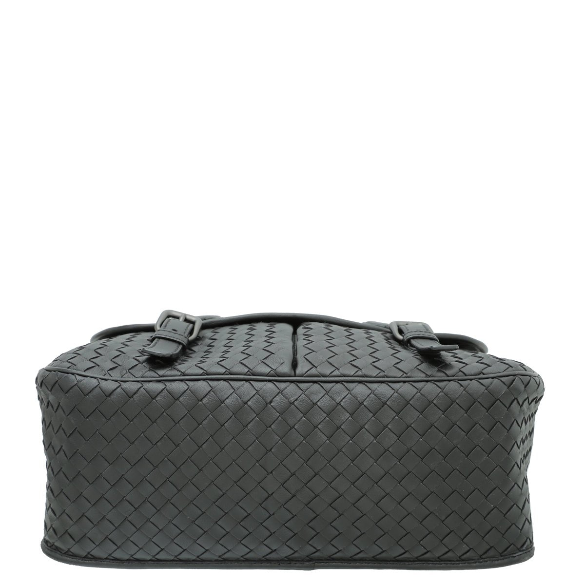 Bottega Veneta Black Intrecciato Nappa Messenger Bag