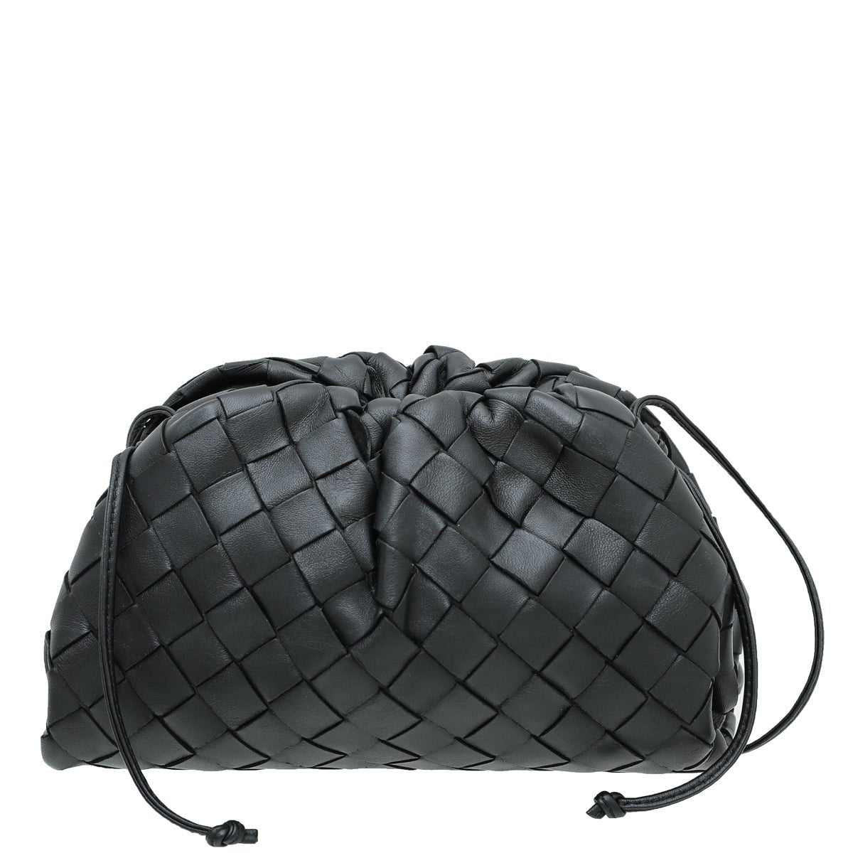 Bottega Veneta Black Intrecciato Nappa Mini Pouch Bag