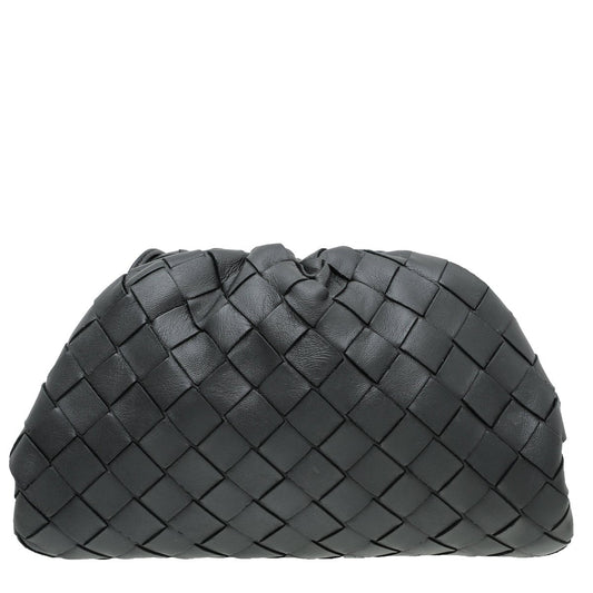 Bottega Veneta Black Intrecciato Nappa Mini Pouch Bag