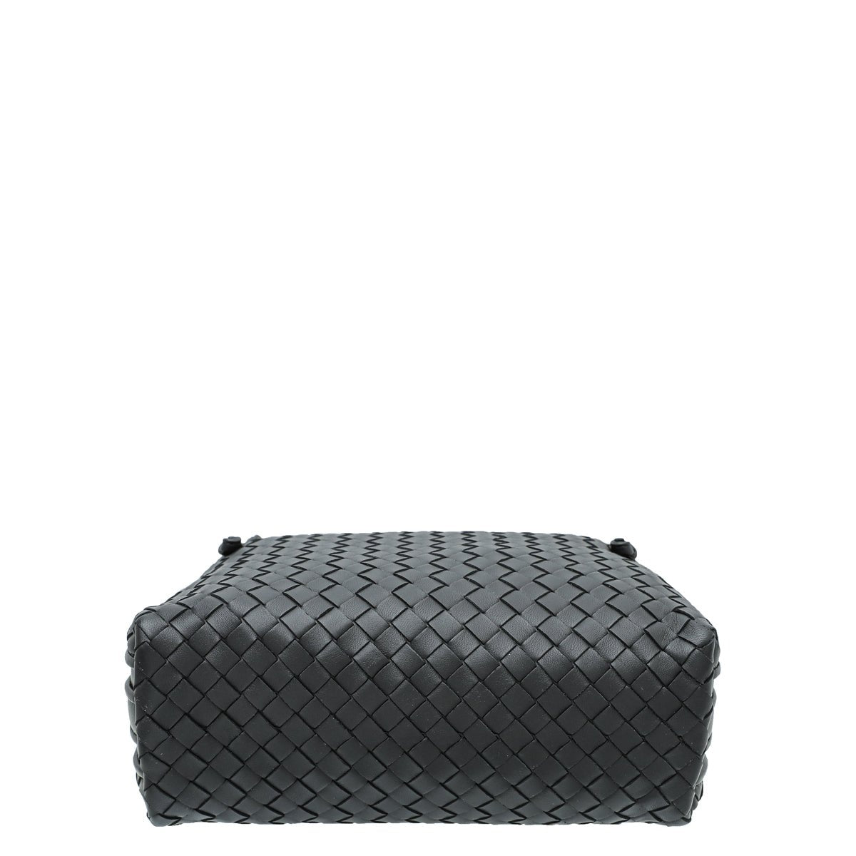 Bottega Veneta Black Intrecciato Nodini Crossbody Bag