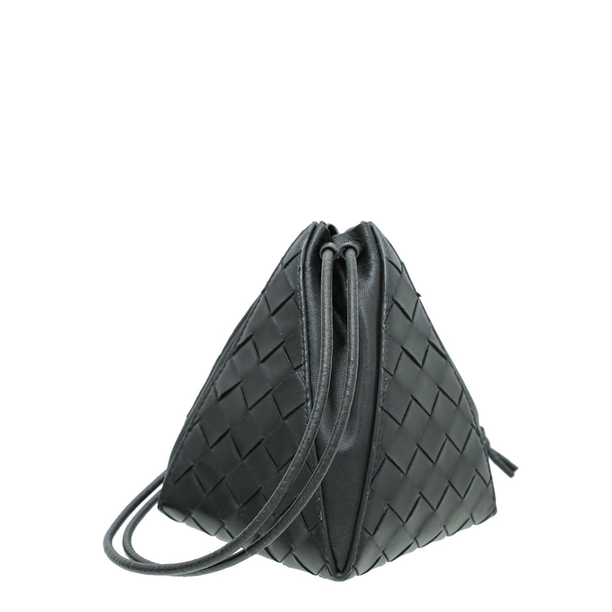 Bottega Veneta Black Intrecciato The Mini Knot Bucket Mini Bag